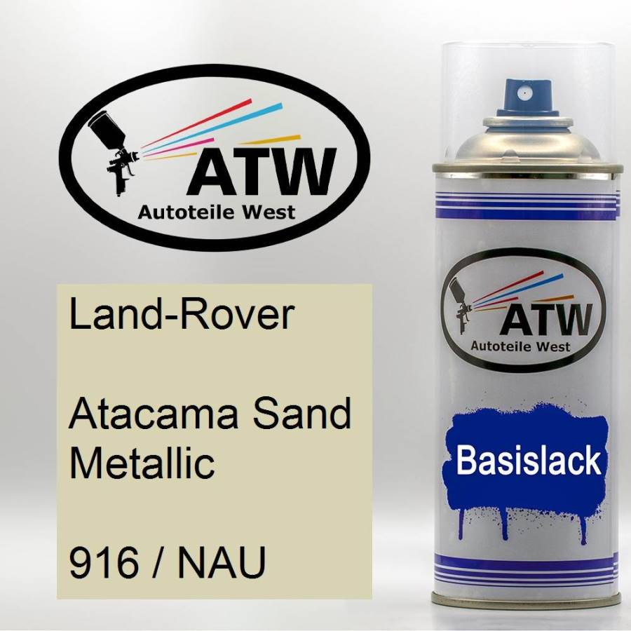 Land-Rover, Atacama Sand Metallic, 916 / NAU: 400ml Sprühdose, von ATW Autoteile West.